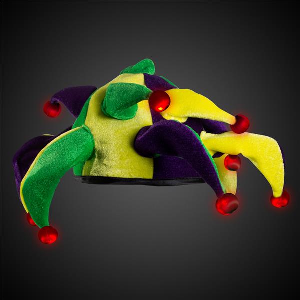 Mardi Gras Jester Hats | Jester Accessories | Hat with LEDs