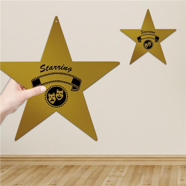 awards night gold star cutout