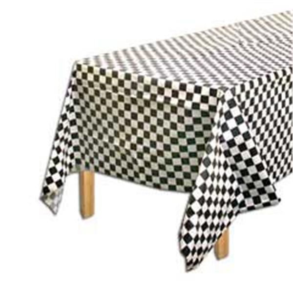 Checkered Plastic Table Cover by Windy City Novelties