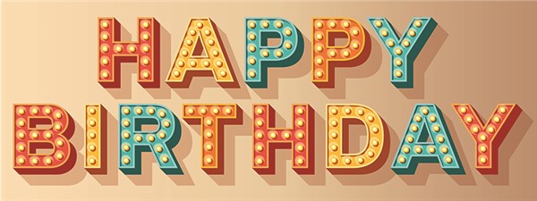 Happy Birthday Marquee Vinyl Banner Decoration