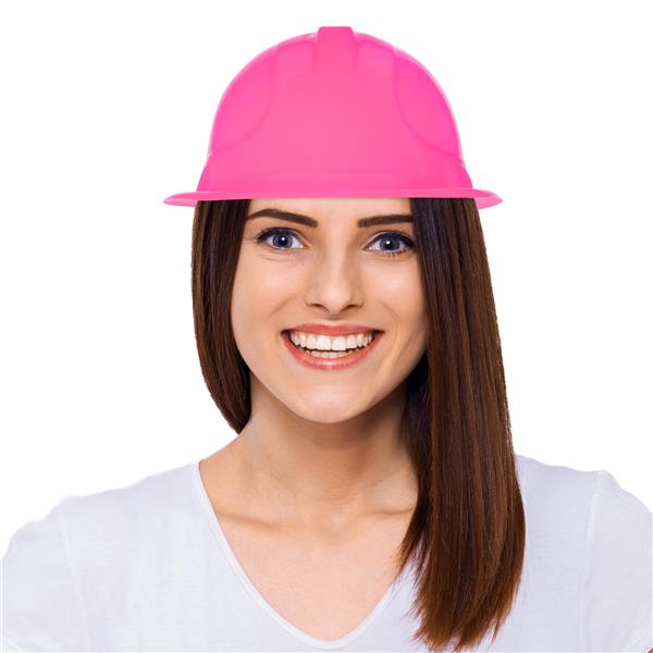 pink construction hard hats