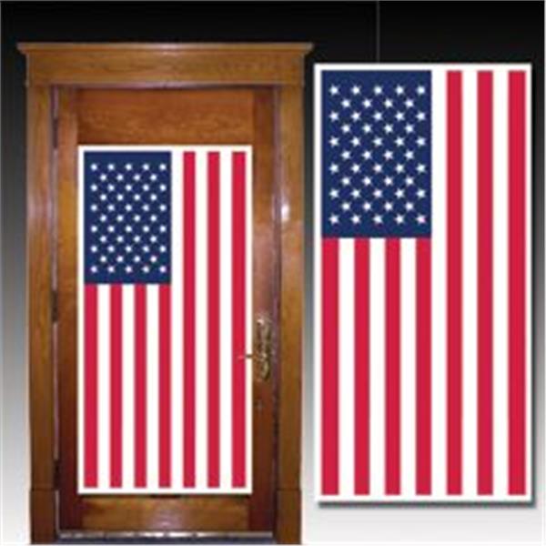 American Flag Door Cover Patriotic Party Decoration