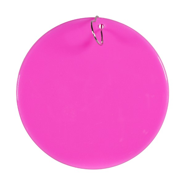 Pink Plastic Medallion â€“ 2.5"