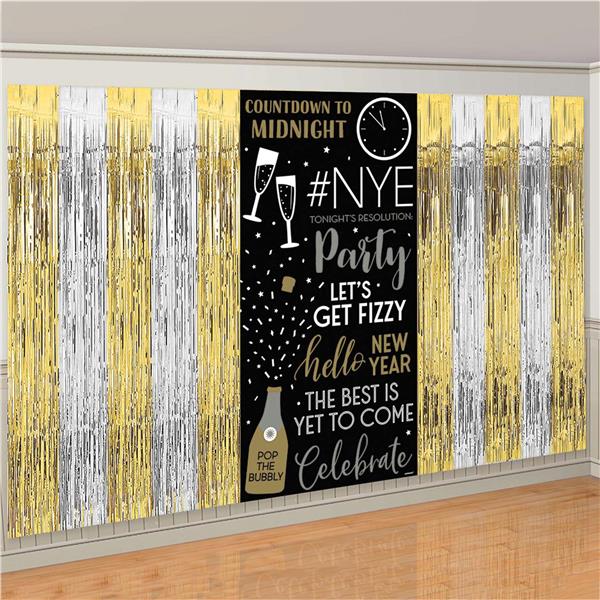 New Year&#039;s Eve Photo Backdrop | Party Backdrop for Photos