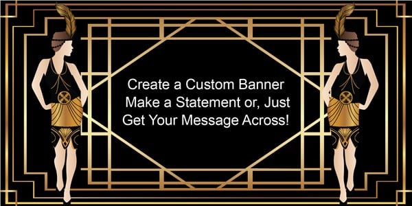 Roaring Twenties Custom Banner