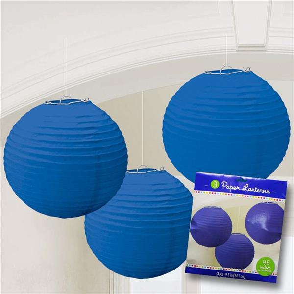 royal blue paper lanterns