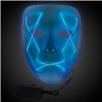 Light Up Blue EL Wire Mask