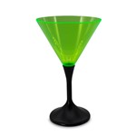 Martini Glasses, Controlled Bubble Base, Cocktail Glasses, Green