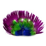 Purple LED Mohawk Wig