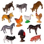 Plastic Toy Farm Animals Playset | Toy Farmyard Animals