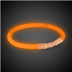 8 inch Orange Glow Bracelets