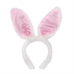 Plush Bunny Ears Headbands - 12 pack