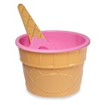 Pink Ice Cream Bowl & Spoon Sets