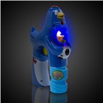 LED Blue Rooster Bubble Gun
