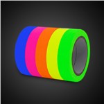 Assorted UV Blacklight Reactive Neon Tapes - 5 pack