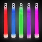 6 Glow Sticks - Assorted Colors (Pack of 25)