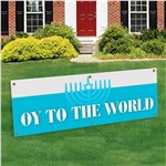 Oy To the World Banner Decoration