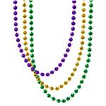 Assorted 33 Necklace 7mm Party Beads - 25 Pack