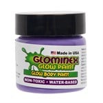 Glominex Glow Body Paint 1oz Jars - 6 Colors Assorted