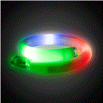 White Rainbow LED Light Up Tube Bracelets