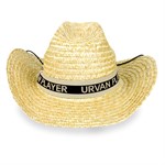 Straw Cowboy Hat with Strap