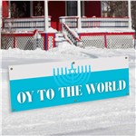 Oy To the World Banner Decoration
