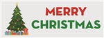 Merry Christmas Tree Banner Decoration