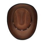 Brown Felt Studded Cowboy Hat