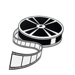 Movie Set Black & White Cutouts-4 Per Unit