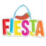 Fiesta Glitter Hanging Sign