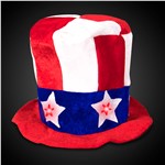 Alaiyaky 4th of july Hat Uncle Sam Hats 2 Pack Sequin Hats Decorations Kit  for Party Costume Patriotic Party Supplies Festival Accessory