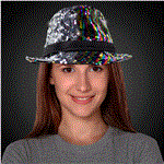 LED Rainbow Color-Changing Sequin Fedora