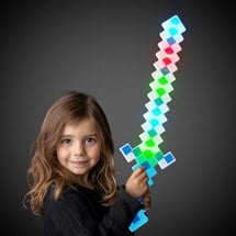 LED Blue Pixel 24" Sword