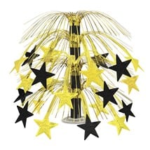 Gold & Black Star Cascade 18" Centerpiece