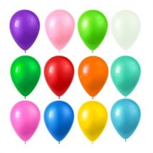 Assorted Color Latex 12" Balloons