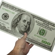 $100 Dollar Bill Cutout