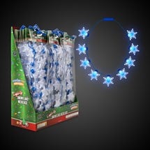 LED Snowflake Necklaces Retail Display