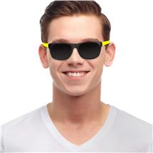 Neon Yellow Retro Sunglasses