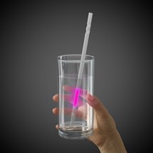 Pink 9" Glow Motion Straws