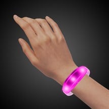 LED Sound-Activated Pink Stretchy Bracelet