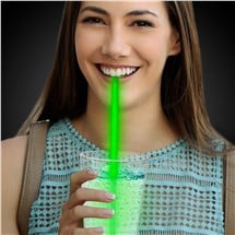 Green 9" Glow Straws