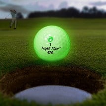 Night Flyer LED Green Constant-On Golf Ball