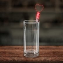 LED Red Heart Cocktail Stirrer