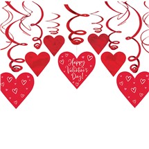 Valentine's Day Foil Swirls