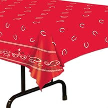 Red Bandana Table Cover