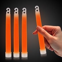 Orange 6" Premium Glow Sticks