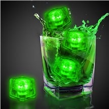 Neon Green LED Ice Cubes