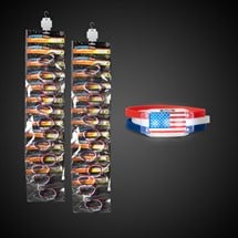 LED Patriotic Bracelets Retail Display