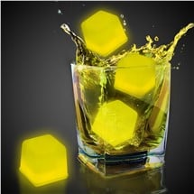 Yellow Glowing Ice Cubes