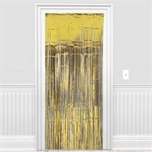 Gold Metallic Fringe Door Curtain
